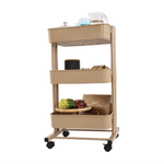 Casa si Gradina - Mobilier - Biblioteci si rafturi - Etajere - Etajera mobila, sampanie, VERNON - Infinity.ro