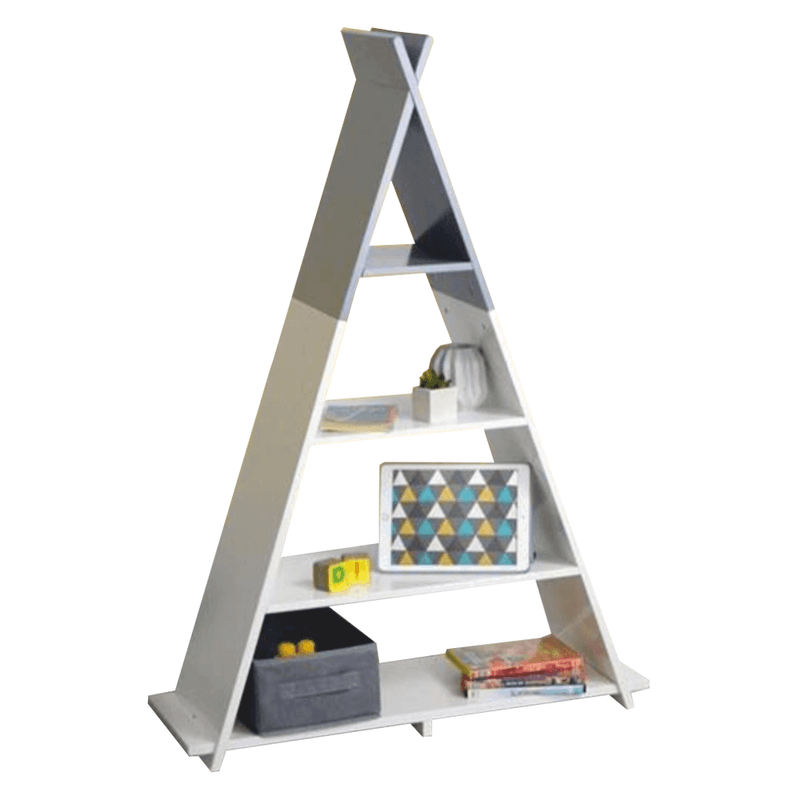 Casa si Gradina - Mobilier - Biblioteci si rafturi - Etajere - Etajera pentru rafturi pentru copii, alb / gri, BARNIE - Infinity.ro