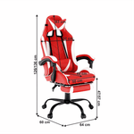 Casa si Gradina - Mobilier - Scaune si fotolii - Fotolii - Fotoliu birou/gaming, negru/alb/rosu, OZGE NEW - Infinity.ro