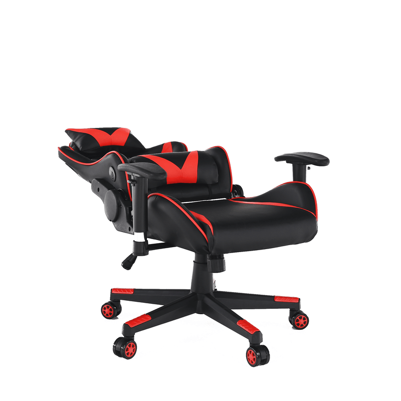 Casa si Gradina - Mobilier - Scaune si fotolii - Scaune - Scaun de birou / joc cu difuzoare Bluetooth, negru / rosu, CARPI - Infinity.ro