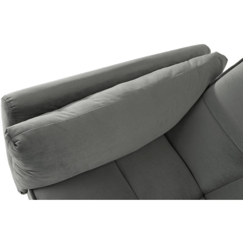 Casa si Gradina - Mobilier - Canapele si coltare - Coltare - Coltar extensibil, catifea gri deschis / fag, KAPRERA NEW - Infinity.ro