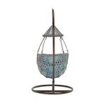 Casa si Gradina - Gradina si terasa - Mobilier exterior - Scaune si sezlonguri gradina - Scaun suspendat, maro / gri-maro / albastru, LUANDA - Infinity.ro