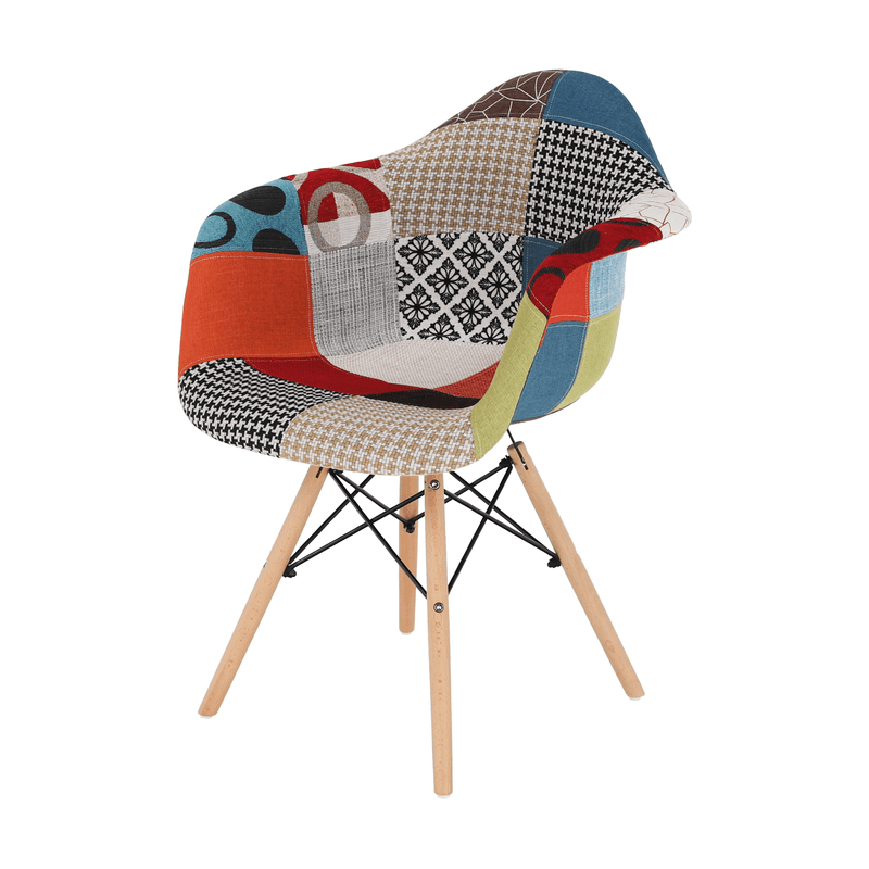 Casa si Gradina - Mobilier - Scaune si fotolii - Scaune - Scaun, tesatura patchwork/fag, TOBO 3  NEW - Infinity.ro