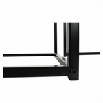 Casa si Gradina - Mobilier - Mese si birouri - Masute de cafea - Set 3 masute de cafea, alb mat/negru, KASTLER TYP 3 - Infinity.ro