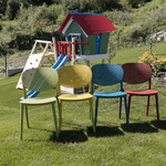 Casa si Gradina - Gradina si terasa - Mobilier exterior - Scaune si sezlonguri gradina - Scaun stivuibil, alb, FEDRA - Infinity.ro