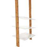 Casa si Gradina - Mobilier - Organizare si depozitare - Cuiere - Cuier cu rafturi, alb/bambus, MARIKE TYP 2 - Infinity.ro