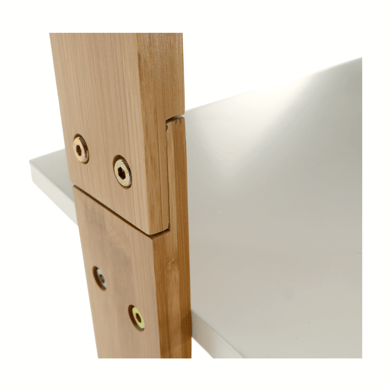Casa si Gradina - Mobilier - Biblioteci si rafturi - Etajere - Etajera, alb/bambus, GAPA TYP 3 - Infinity.ro