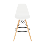 Casa si Gradina - Mobilier - Scaune si fotolii - Scaune - Scaun de bar, alb/fag, CARBRY 2 NEW - Infinity.ro