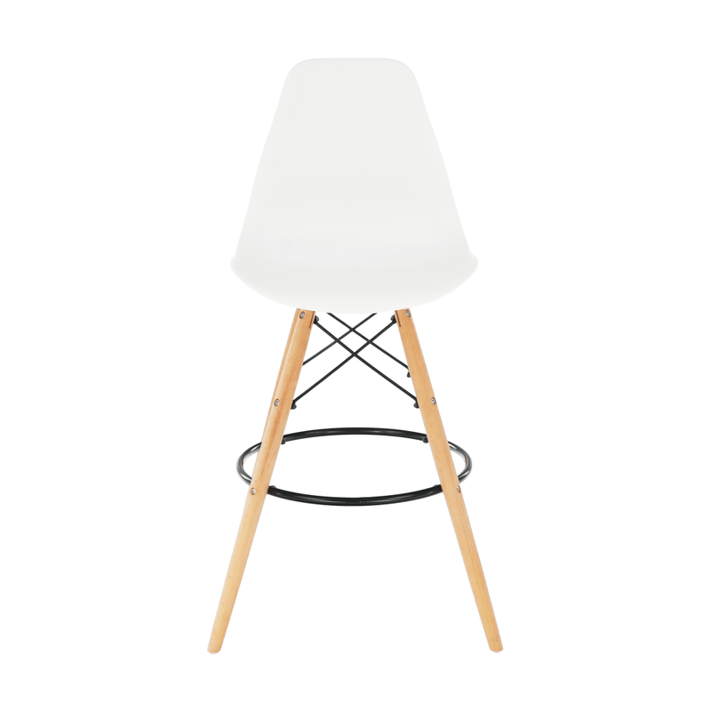 Casa si Gradina - Mobilier - Scaune si fotolii - Scaune - Scaun de bar, alb/fag, CARBRY 2 NEW - Infinity.ro