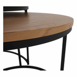Casa si Gradina - Mobilier - Mese si birouri - Masute de cafea - Set de doua mese de cafea, stejar / negru, IKLIN - Infinity.ro