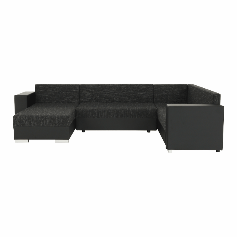 Casa si Gradina - Mobilier - Canapele si coltare - Coltare - Coltar reversibil, negru/negru spicat, STILA - Infinity.ro