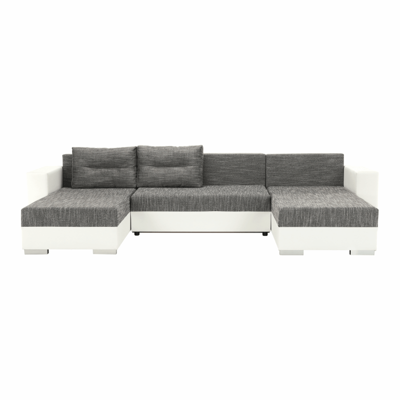 Casa si Gradina - Mobilier - Canapele si coltare - Coltare - Coltar reversibil, alb/gri maroniu, ESSEN - Infinity.ro