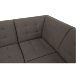 Casa si Gradina - Mobilier - Canapele si coltare - Coltare - Coltar, material textil gri maroniu TAUPE, model stanga, BRIDGET - Infinity.ro