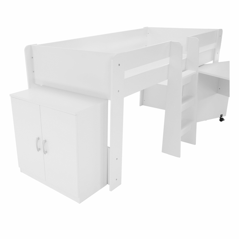 Casa si Gradina - Mobilier - Mobilier copii - Patuturi copii - Pat combinat pentru camera copiilor, alb, FANY - Infinity.ro