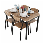 Casa si Gradina - Mobilier - Seturi de mobilier - Seturi mese si scaune - Set de luat masa 1 + 4, stejar artizanal, AMANDA - Infinity.ro
