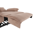 Ingrijire personala si Cosmetice - Sanatate si wellness - Articole wellness - Fotolii de masaj - Fotoliu reglabil masaj, material textil grej TAUPE, LAMBERT - Infinity.ro
