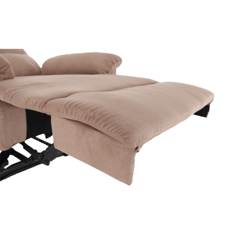 Ingrijire personala si Cosmetice - Sanatate si wellness - Articole wellness - Fotolii de masaj - Fotoliu reglabil masaj, material textil grej TAUPE, LAMBERT - Infinity.ro