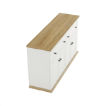 Casa si Gradina - Mobilier - Comode si corpuri - Comode - Scrin MZ10, alb / stejar grand, LEON - Infinity.ro