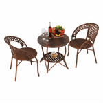 Casa si Gradina - Gradina si terasa - Mobilier exterior - Seturi mobila gradina - Set de gradina din rattan, 1+2, maro, JARUB - Infinity.ro