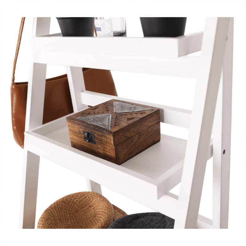Casa si Gradina - Mobilier - Biblioteci si rafturi - Etajere - Etajera multifunctionala, alb, lemn masiv, ALASKA - Infinity.ro