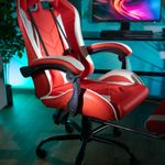 Casa si Gradina - Mobilier - Scaune si fotolii - Fotolii - Fotoliu birou/gaming, negru/alb/rosu, OZGE NEW - Infinity.ro