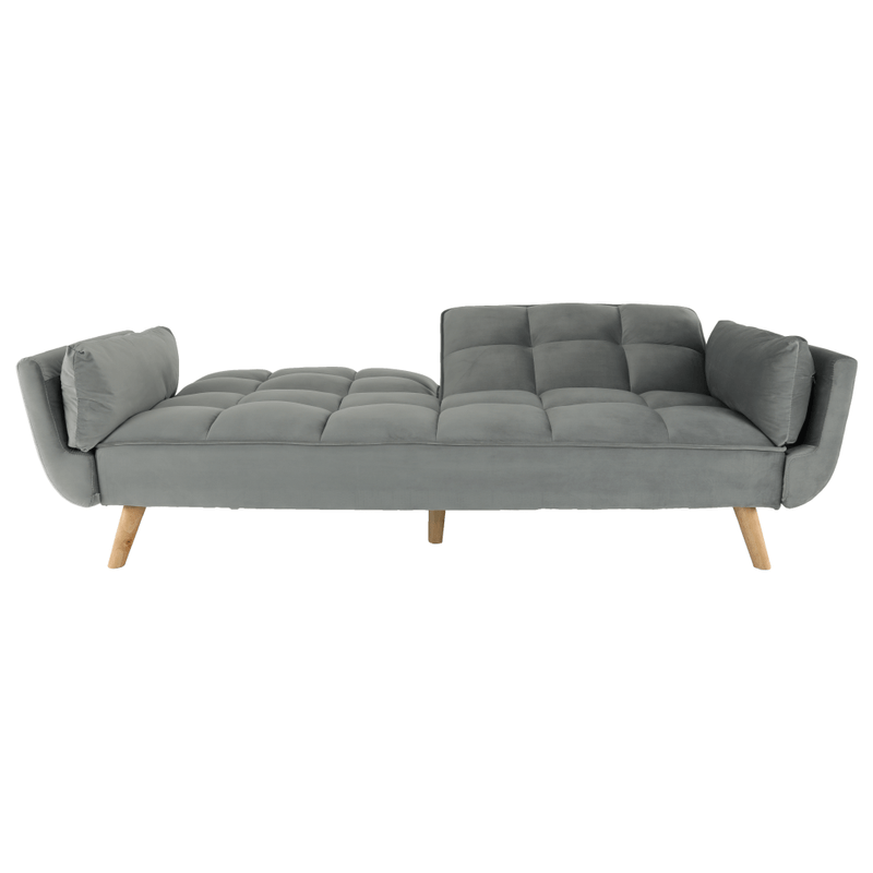 Casa si Gradina - Mobilier - Canapele si coltare - Coltare - Coltar extensibil, catifea gri deschis / fag, KAPRERA NEW - Infinity.ro