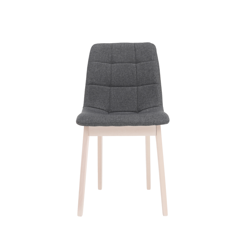 Casa si Gradina - Mobilier - Seturi de mobilier - Seturi mese si scaune - Set de masa, fag deschis / tesatura gri, GALIO 1 + 4 - Infinity.ro