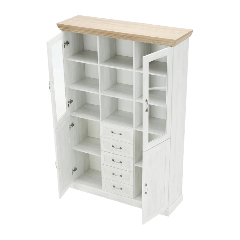 Casa si Gradina - Mobilier - Dulapuri si sifoniere - Dulapuri - Vitrina, pin nordic/stejar salbatic, ROYAL W2D - Infinity.ro