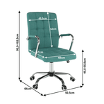 Casa si Gradina - Mobilier - Scaune si fotolii - Scaune - Scaun de birou, verde azur, MORGEN - Infinity.ro