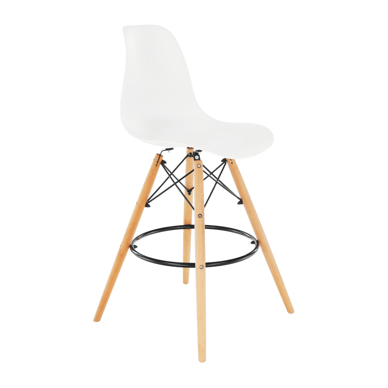 Casa si Gradina - Mobilier - Scaune si fotolii - Scaune - Scaun de bar, alb/fag, CARBRY 2 NEW - Infinity.ro