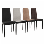 Casa si Gradina - Mobilier - Scaune si fotolii - Scaune - Scaun bucatarie, maro inchis/negru, ENRA - Infinity.ro