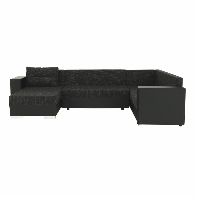 Casa si Gradina - Mobilier - Canapele si coltare - Coltare - Coltar reversibil, negru/negru spicat, STILA - Infinity.ro