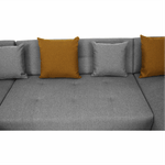 Casa si Gradina - Mobilier - Canapele si coltare - Canapele - Canapea, gri/mustar, model dreapta, BELLIS U - Infinity.ro