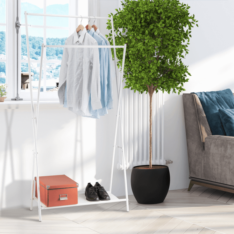 Casa si Gradina - Mobilier - Dulapuri si sifoniere - Dulapuri - Dulap cu doua randuri, cu polita, alb, JULAN - Infinity.ro