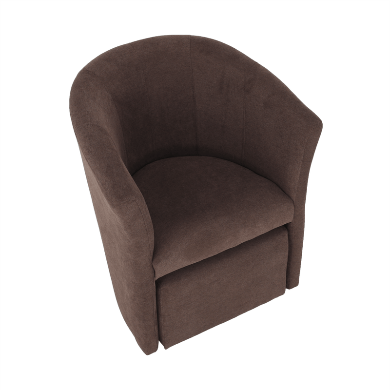 Casa si Gradina/Mobilier/Scaune si fotolii/Fotolii - Fotoliu de club cu taburet, maro, ROSE - Infinity.ro