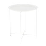 Casa si Gradina - Mobilier - Mese si birouri - Birouri - Masuta auxiliara cu tava detasabila, alb, RENDER - Infinity.ro