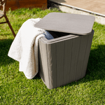 Casa si Gradina - Gradina si terasa - Mobilier exterior - Dulapuri si lazi depozitare exterior - Cutie / masa de depozitare pentru gradina, gri, IBLIS - Infinity.ro