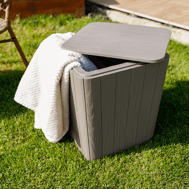 Casa si Gradina - Gradina si terasa - Mobilier exterior - Dulapuri si lazi depozitare exterior - Cutie / masa de depozitare pentru gradina, gri, IBLIS - Infinity.ro