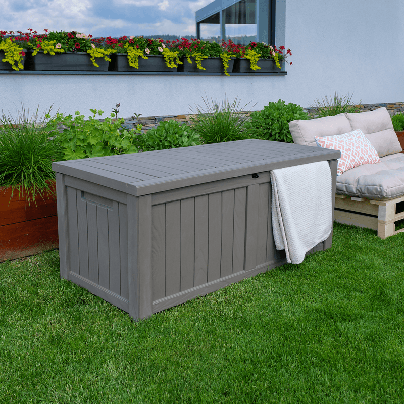Casa si Gradina - Mobilier - Organizare si depozitare - Cutii depozitare - Cutie depozitare gradina, gri, BABUL - Infinity.ro