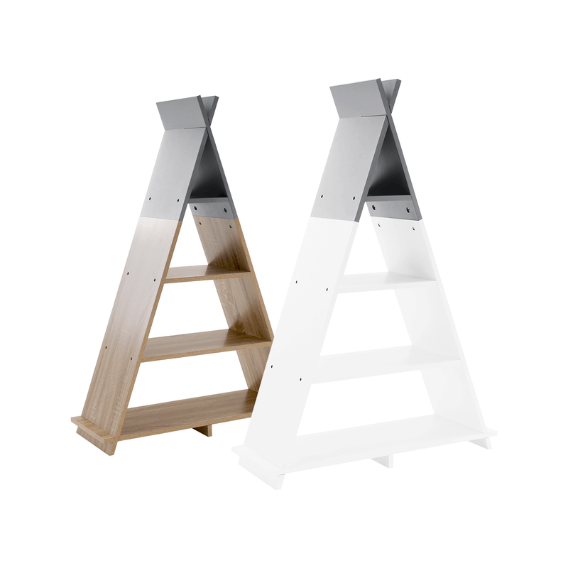 Casa si Gradina - Mobilier - Biblioteci si rafturi - Etajere - Etajera pentru rafturi pentru copii, alb / gri, BARNIE - Infinity.ro