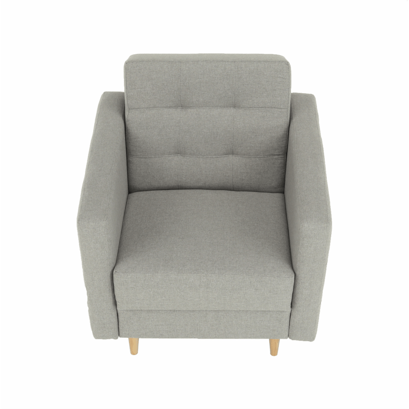 Casa si Gradina - Mobilier - Scaune si fotolii - Fotolii - Fotoliu complet tapitat, material textil gri, AMEDIA - Infinity.ro