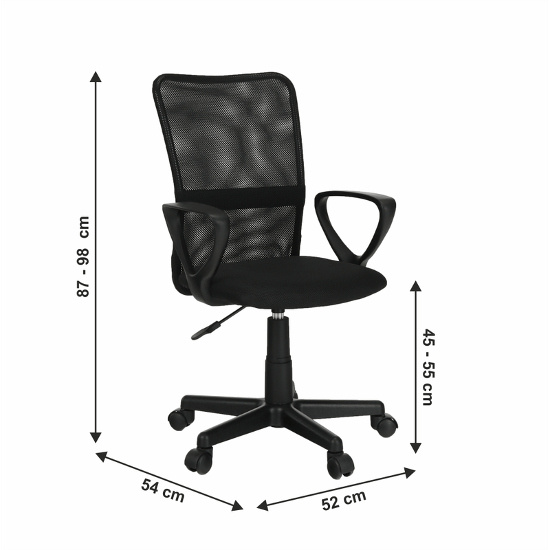 Casa si Gradina - Mobilier - Scaune si fotolii - Scaune - Scaun de birou, negru, REMO 2 NEW - Infinity.ro