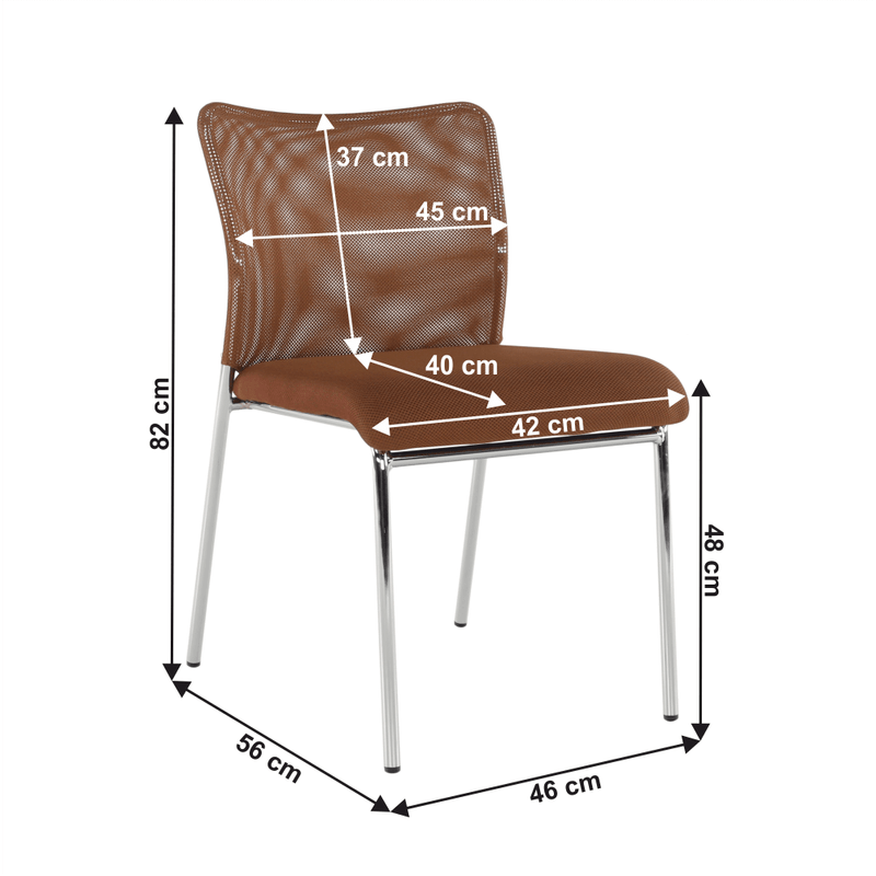 Casa si Gradina - Mobilier - Scaune si fotolii - Scaune - Scaun de birou, maro/crom, ALTAN - Infinity.ro
