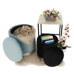Casa si Gradina - Mobilier - Scaune si fotolii - Tabureti - Set doua taburete, gri/crom argintiu si negru/crom argintiu, AIGUL SET - Infinity.ro