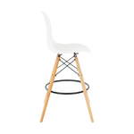 Casa si Gradina - Mobilier - Scaune si fotolii - Scaune - Scaun de bar, alb/fag, CARBRY 2 NEW - Infinity.ro