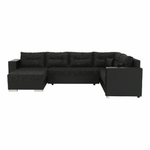 Casa si Gradina - Mobilier - Canapele si coltare - Coltare - Coltar reversibil, negru/negru spicat, STILA - Infinity.ro