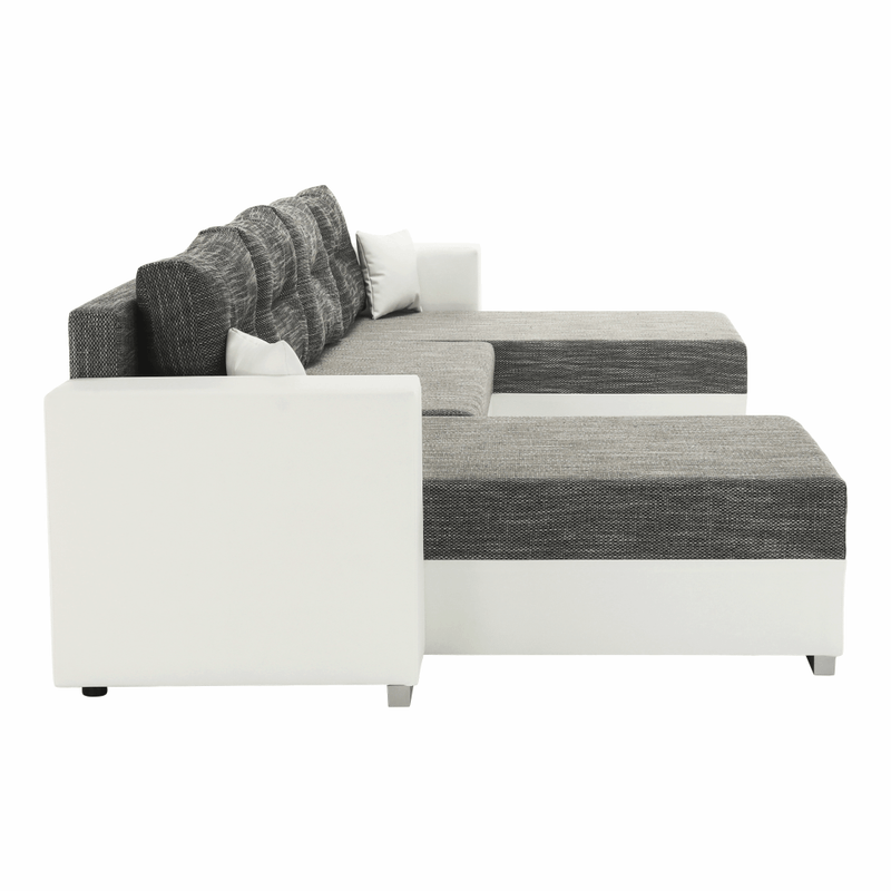 Casa si Gradina - Mobilier - Canapele si coltare - Coltare - Coltar reversibil, alb/gri maroniu, ESSEN - Infinity.ro