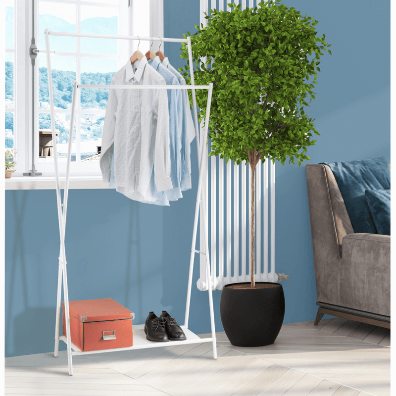 Casa si Gradina - Mobilier - Dulapuri si sifoniere - Dulapuri - Dulap cu doua randuri, cu polita, alb, JULAN - Infinity.ro