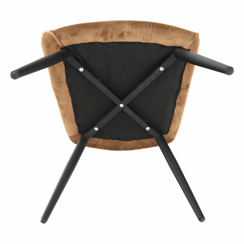 Casa si Gradina - Mobilier - Scaune si fotolii - Fotolii - Fotoliu de design, material textil Velvet maro, BERILIO - Infinity.ro