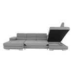 Casa si Gradina - Mobilier - Canapele si coltare - Coltare - Coltar, gri deschis, model dreapta, AMARETO U - Infinity.ro
